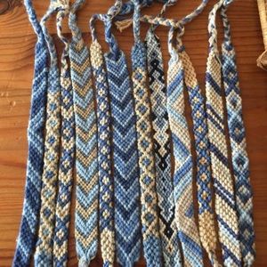 friendship bracelets ( midnight blue edition )